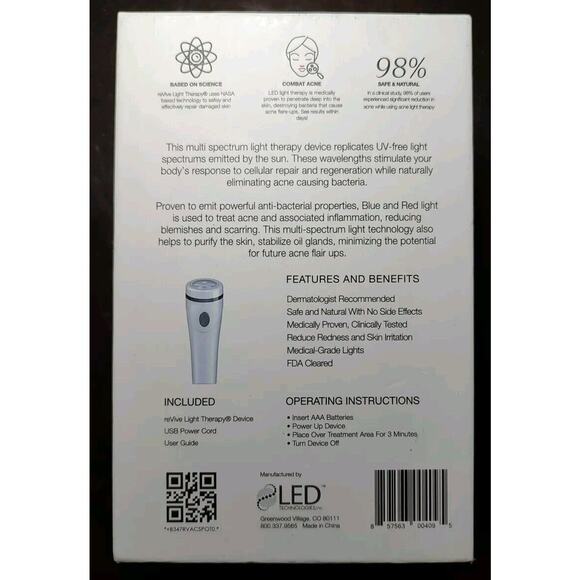 Revive Light Therapy Acne Spot Treatment, Multi Spectrum Light - Picture 3 of 6